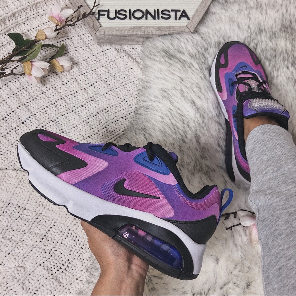 ‼️sold‼️NWT 🍭 Nike Air Max 200 Purple Ombre 9W - Picture 5 of 11